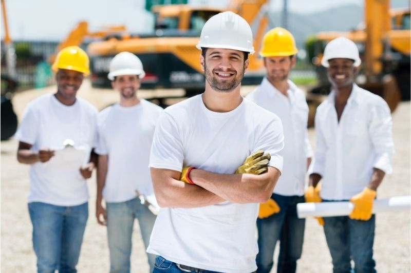 Image about construction workers applying for a resume
